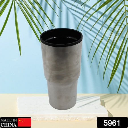 5961  Stainless Steel Vacuum Glass Insulated Glass Coffee Cups Double Walled Travel Mug Car Coffee Mug - Zidbik