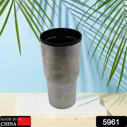 5961  Stainless Steel Vacuum Glass Insulated Glass Coffee Cups Double Walled Travel Mug Car Coffee Mug - Zidbik