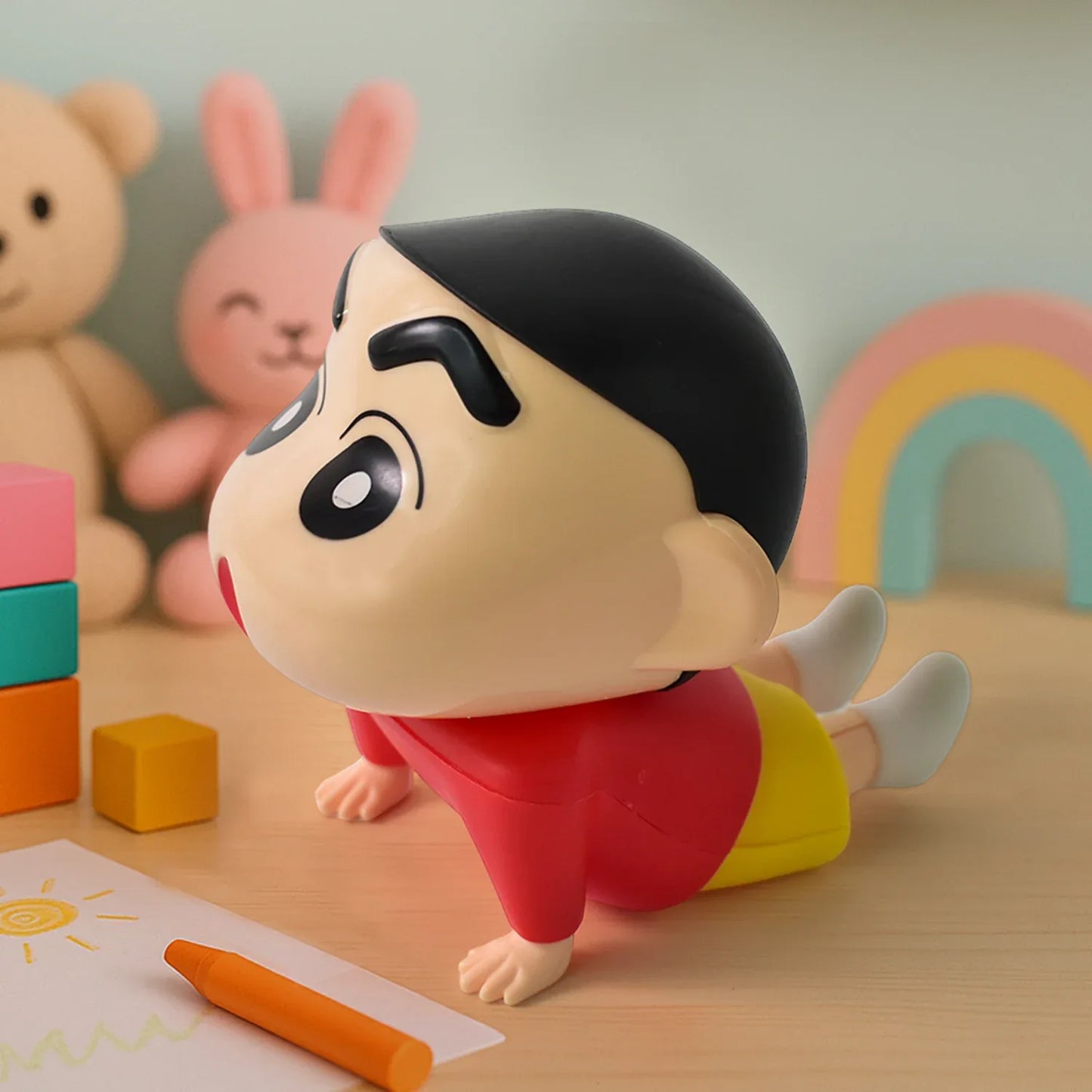 Shinchan Character Sitting Figurine (1 Pc) - Zidbik