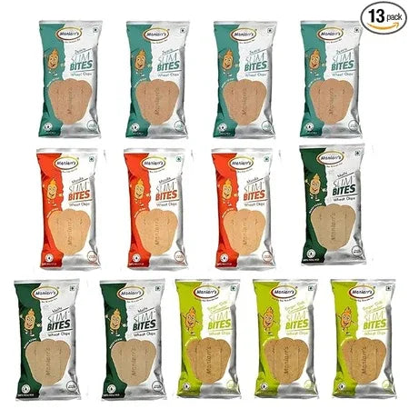 Maniarrs Slim Bite Jain Khakhra With 4 Flavors (Pack Of 13) 780 Grams Wheat Khakhara Healthy Crispy Low Carb Snack - Zidbik