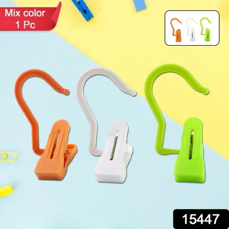 Multipurpose Hanging Hook Clip (1 Pc Mix Color) - Zidbik