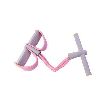 Portable Pull Rope Resistance Exerciser With Foot Pedal Support (1 Pc)