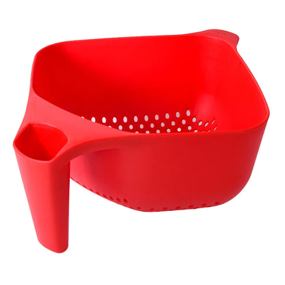 Apex Multi-functional Plastic Strainer Bowl With Ergonomic Handle (1 Pc) - Zidbik