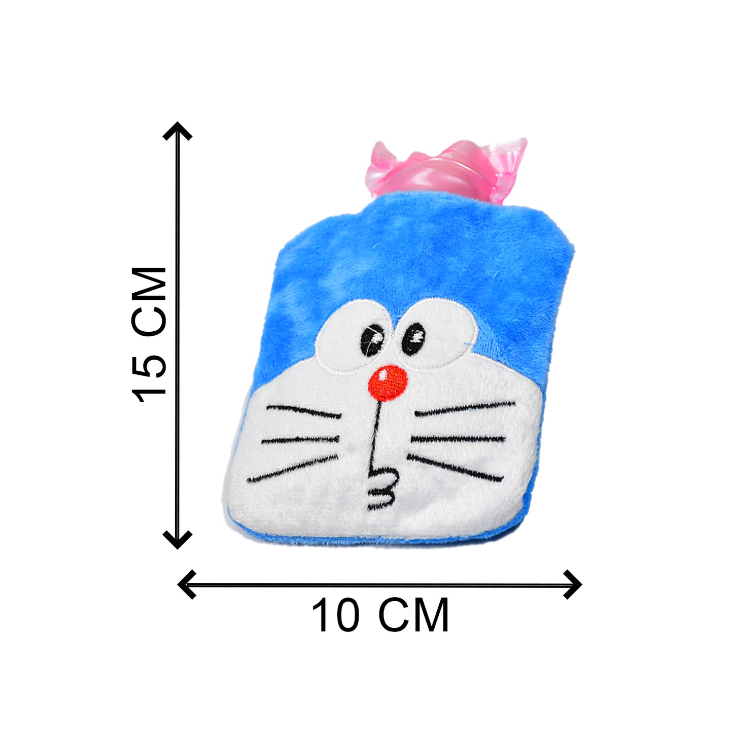 6504 Doremon Small Hot Water Bag With Cover For Pain Relief Neck Shoulder Pain And Hand Feet Warmer Menstrual Cramps. - Zidbik