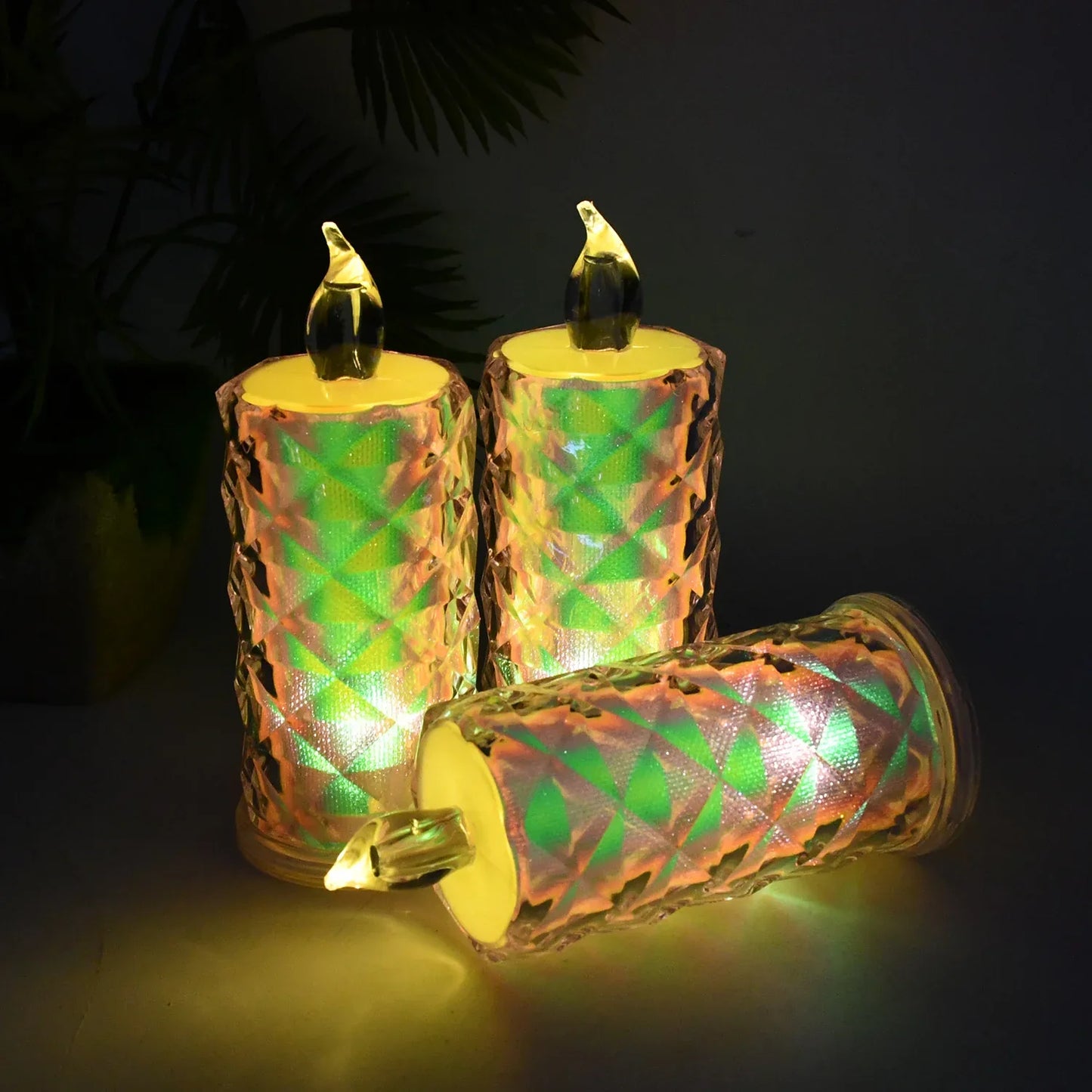 Led Flameless Decorative Candle Lights (3 Pc Set) - Zidbik