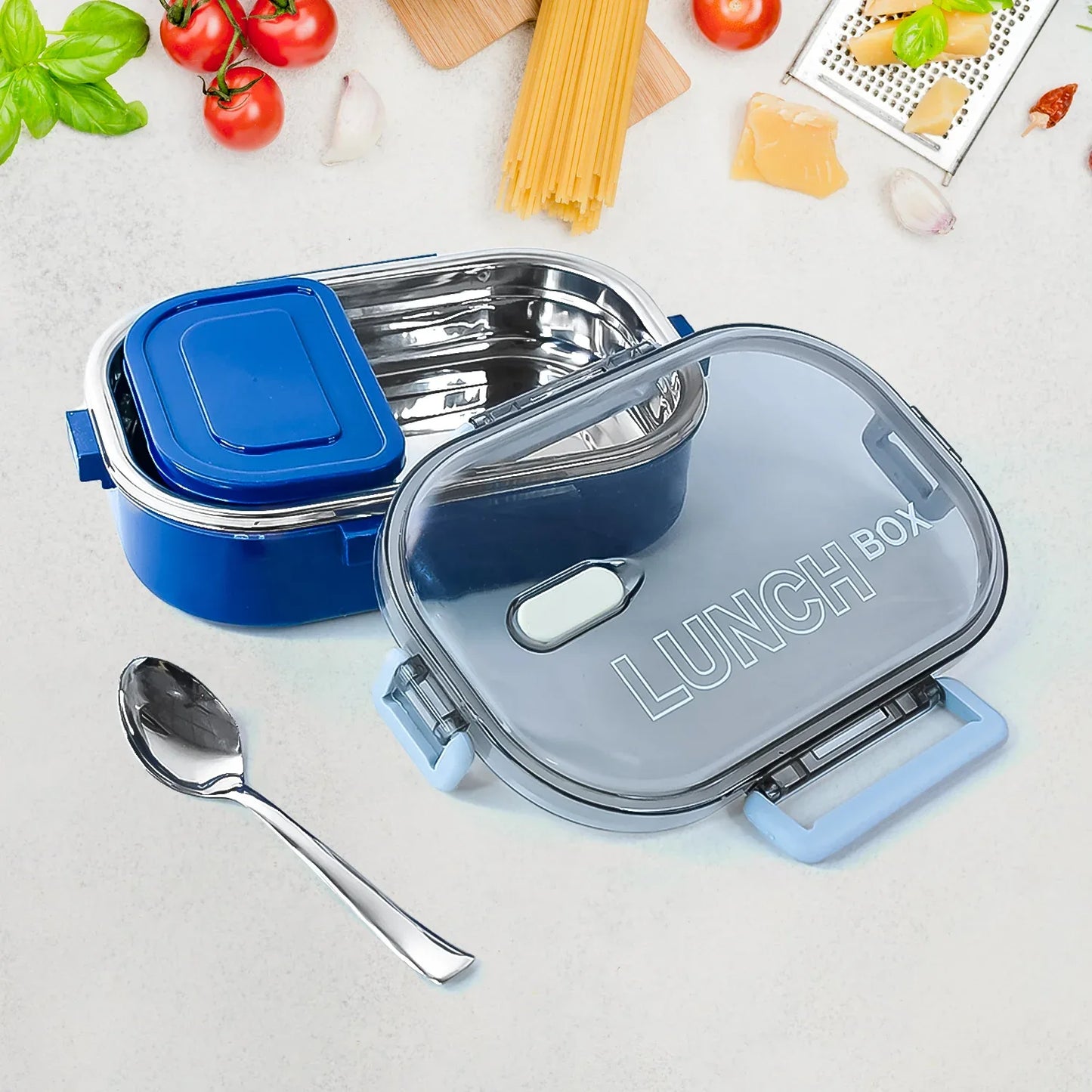Home Chef Premium Airtight Steel Lunch Box - Zidbik