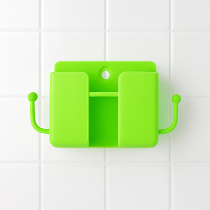 1 Pc Neon Green Wallmount Mobile Stand With Hook - Zidbik