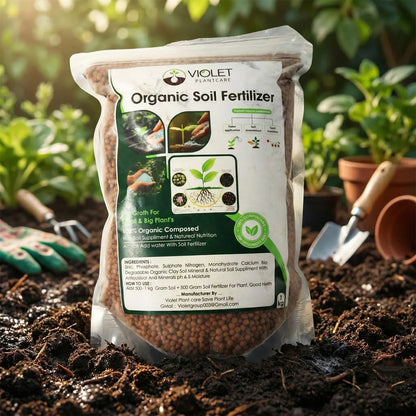 Red Organic Soil Fertilizer Granules (1 Kg Pack) - Zidbik