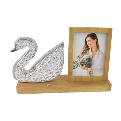Duck Shape Cystal Led Lamp Photo Frame Night Lamp Wedding Gift Love Couple - Zidbik