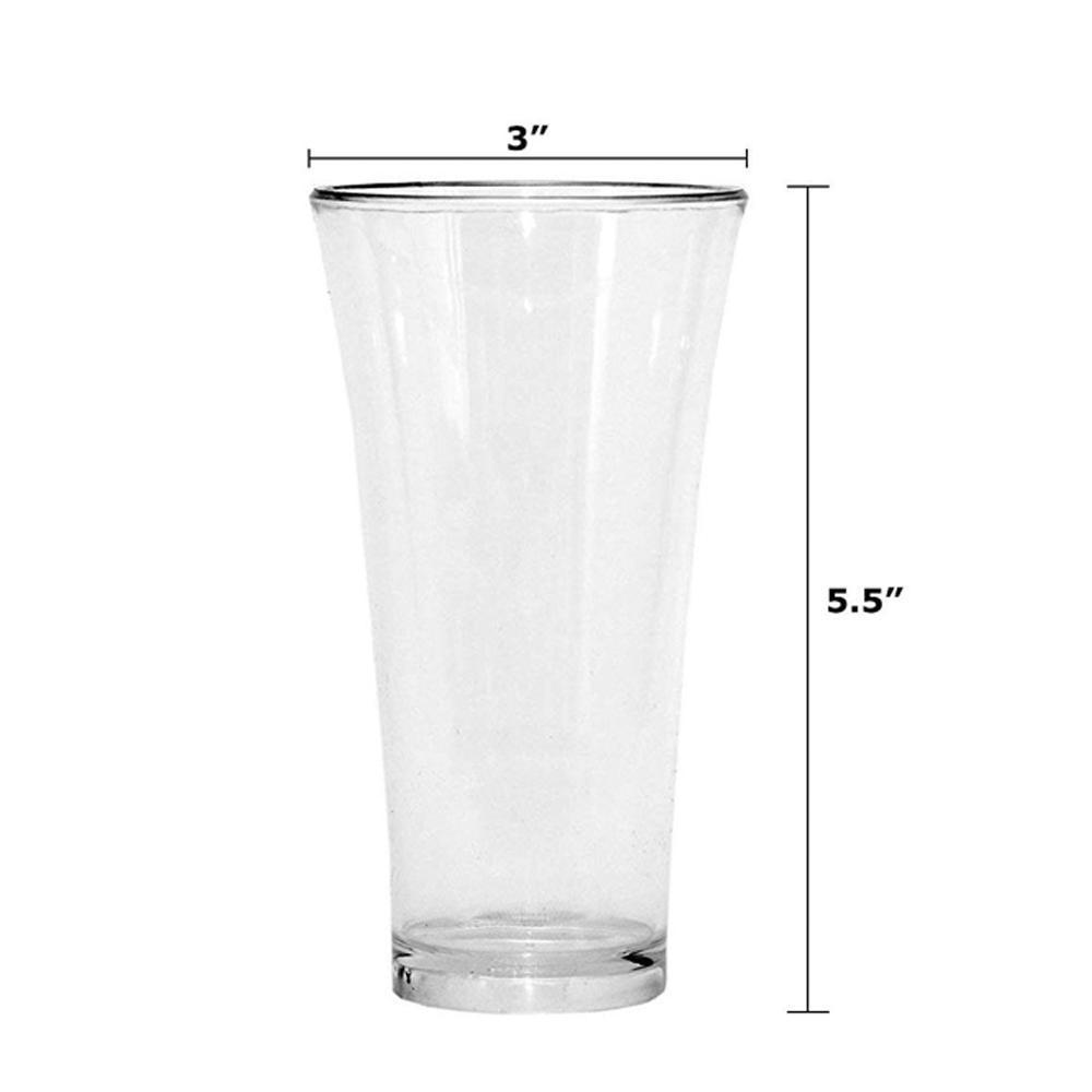 0630 Stylish Look Plastic Juicy Glass Transparent Glasses Set 300ml (6pcs) - Zidbik