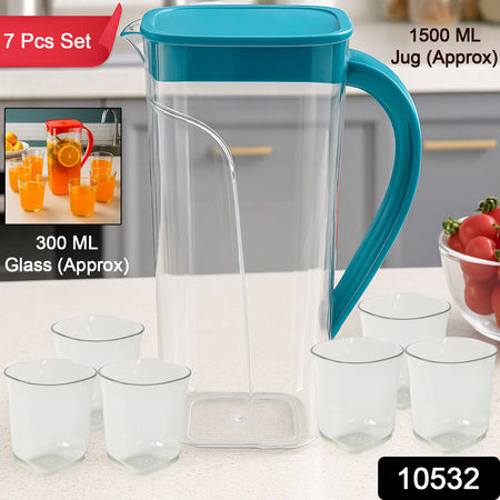 Supermom Marina Jug With 6 Glass Set - Zidbik