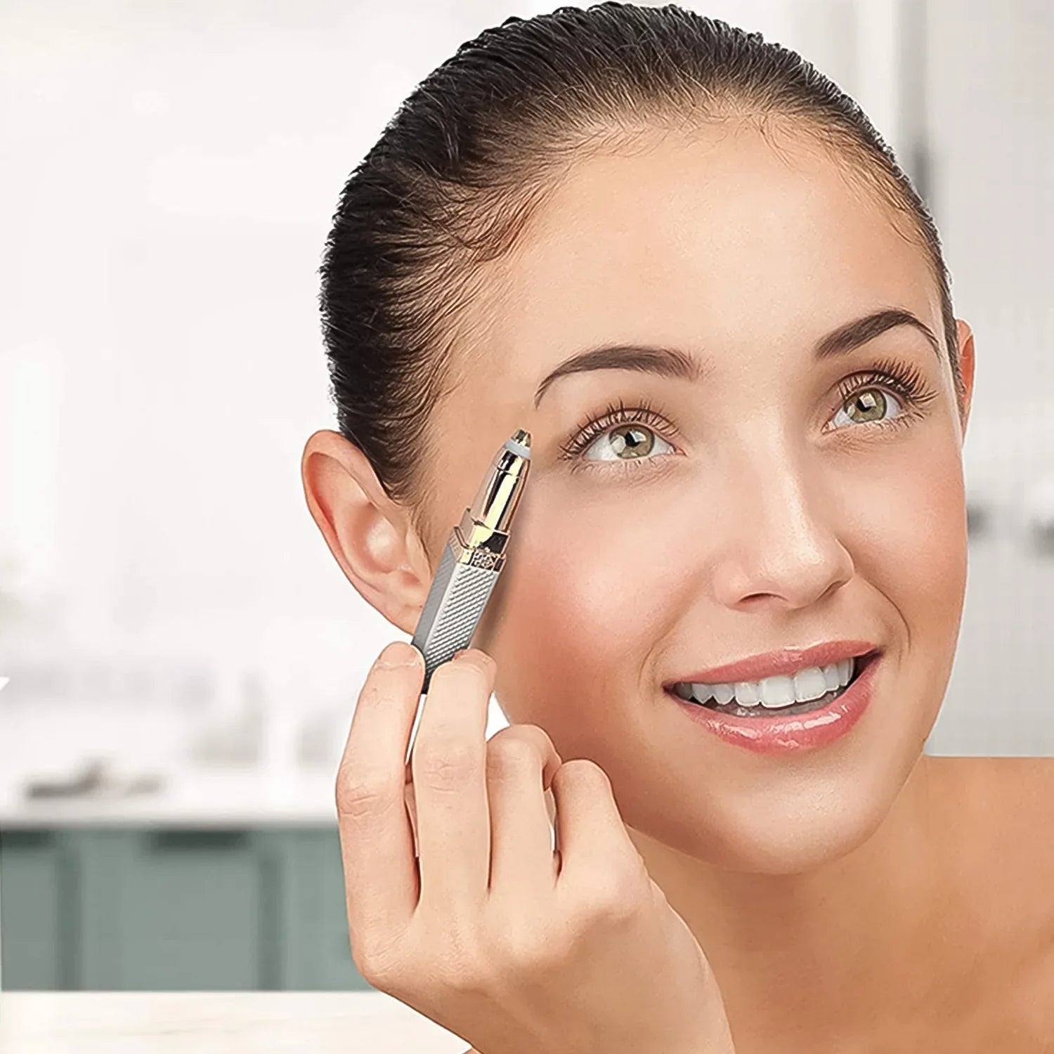 2-in-1 Eyebrow Razor Painless Hair Shaver (1 Pc) - Zidbik