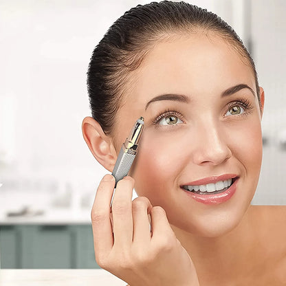 2-in-1 Eyebrow Razor Painless Hair Shaver (1 Pc) - Zidbik