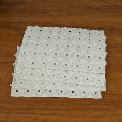 Anti-slip Bathroom Massage Mat With Suction Cups (33 21 Cm 4 Pc) - Zidbik