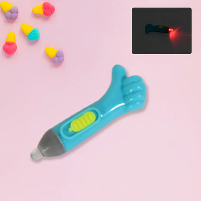 Thumb Shaped Light Lightning Keychain Lightning Toy Thumb Shape Led Light - Zidbik