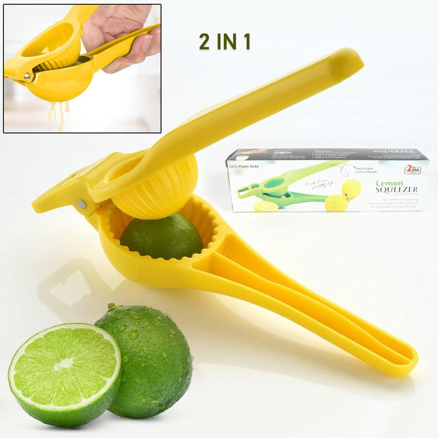 2176 Kitchen 2 In 1 Unbreakable Lemon Squeezer And Bottle Opener (1 Pc) - Zidbik