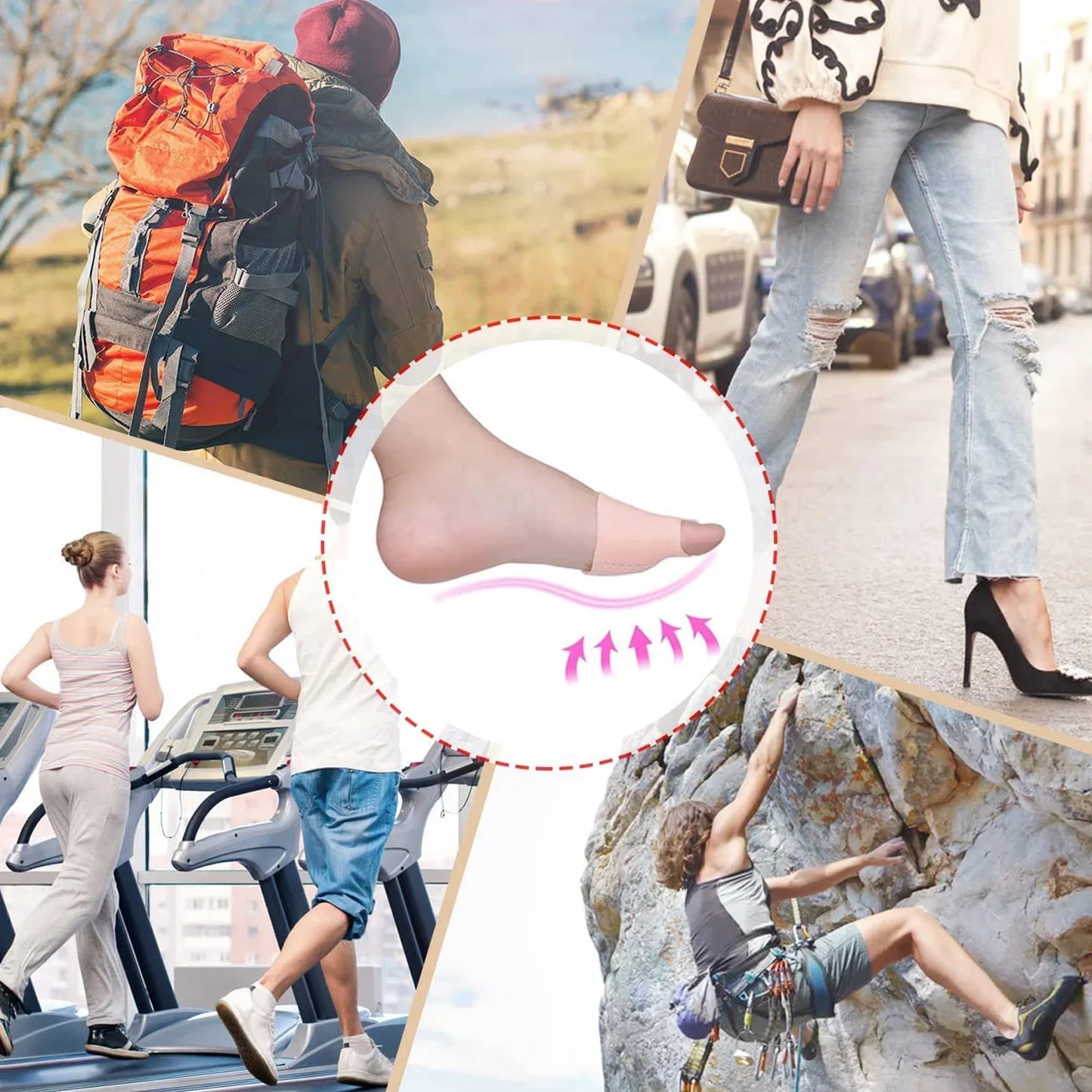 6257 Silicone Tiptoe Protector And Cover Used In Protection Of Toe For Men And Women - Zidbik