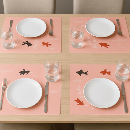 Decorative Dining Table Placemats With Elegant Design (4 Pc  45x35 Cm) - Zidbik