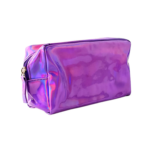 Holographic Shiny Waterproof Travel Cosmetic Pouch (1 Pc) - Zidbik