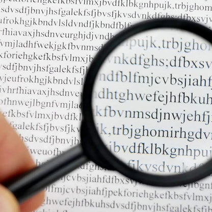 17781 Magnifying Glass Lens - Reading Aid Made Of Glass - Real Glass Magnifying Glass That Can Be Used On Both Sides - Glass Breakage-proof Magnifying Glass Protect Eyes 50 Mm - Zidbik