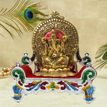 2711 Big Singhasan Bal Gopal Used In All Kinds Of Household And Official Places For Placing Gods Sculpture Over It. - Zidbik