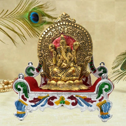 2711 Big Singhasan Bal Gopal Used In All Kinds Of Household And Official Places For Placing Gods Sculpture Over It. - Zidbik