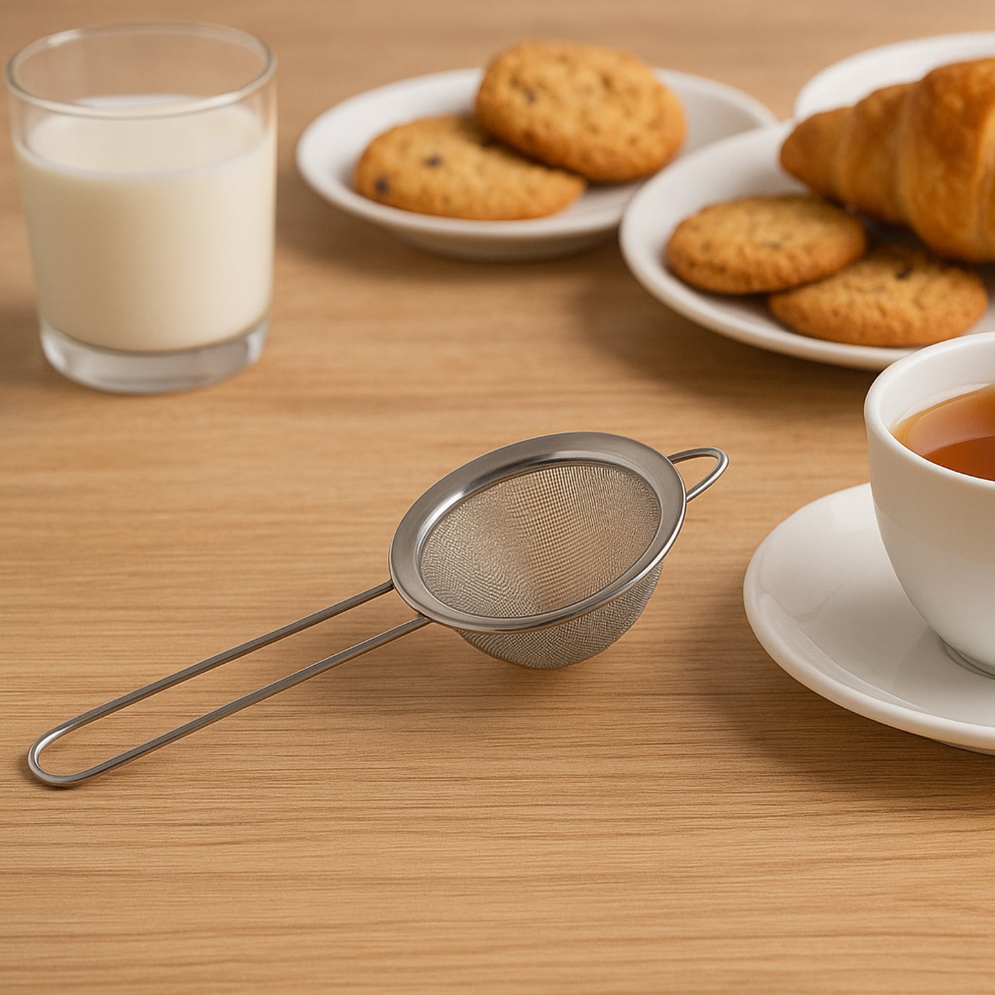 Supermom Slim Stainless Steel Strainer (1 Pc) - Zidbik