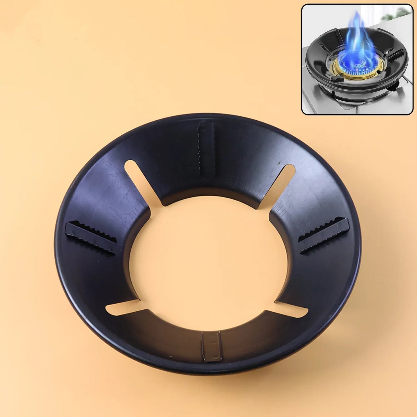 Gas Stove Flame Protector Ring (25 X 25 Cm 1 Pc) - Zidbik
