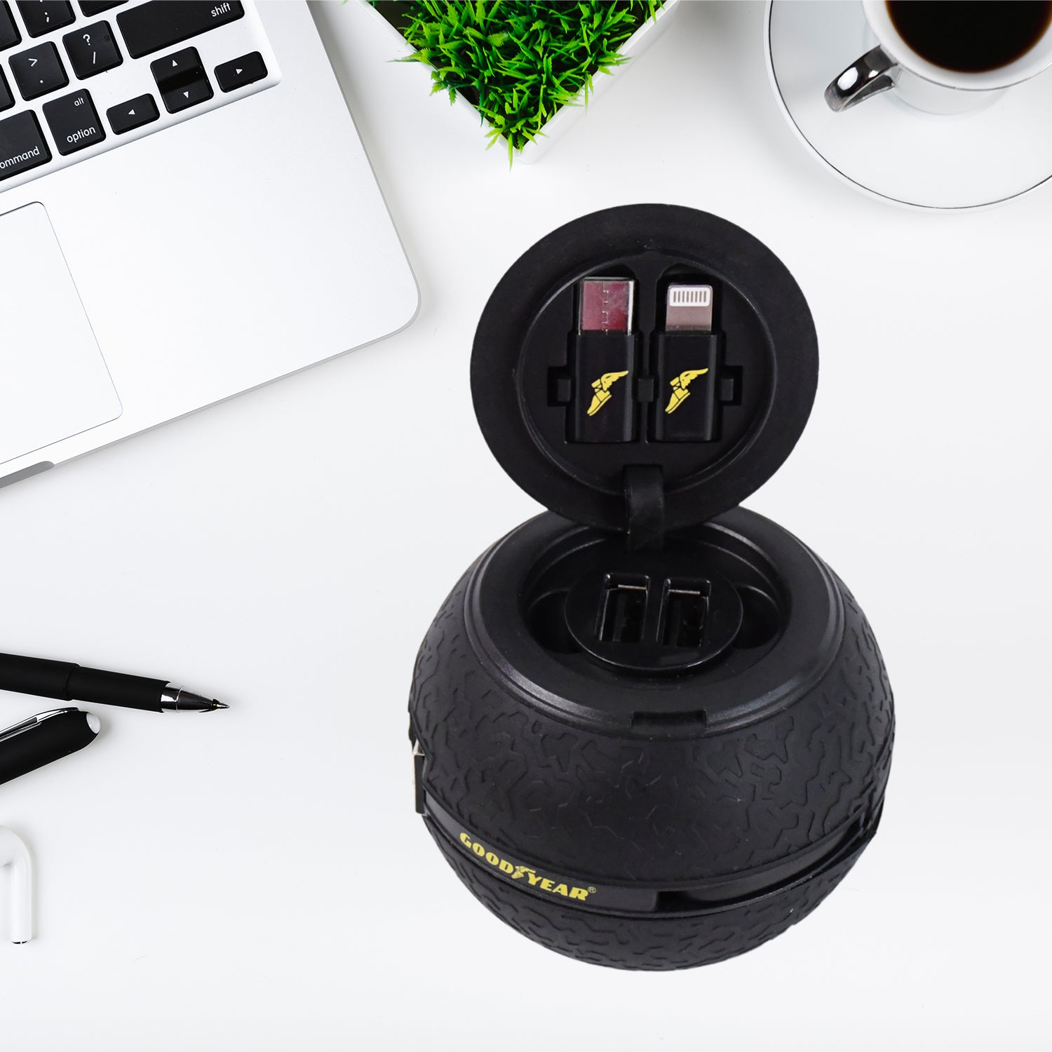 Car Charging Cable With Multiple Charging Tips - Iphone Android Usb-c - Universal Charging Solution For Your Car - Zidbik