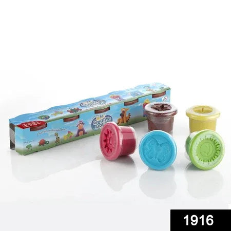 1916 Non-toxic Creative 100 Dough Clay 5 Different Colors (Pack Of 5 Pcs) - Zidbik