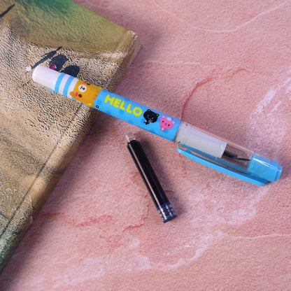Cute Cartoon Liquid Ink Pen Set - Zidbik