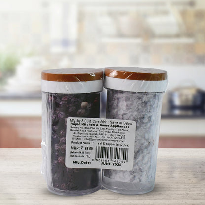 Ganesh Airtight Transparent Kitchen Storage Container Jar Set (2 Pc) - Zidbik