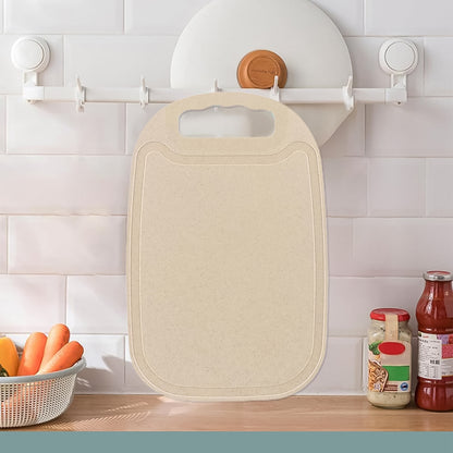 Durable Plastic Chopping Board 34x23 Cm (1 Pc) - Zidbik
