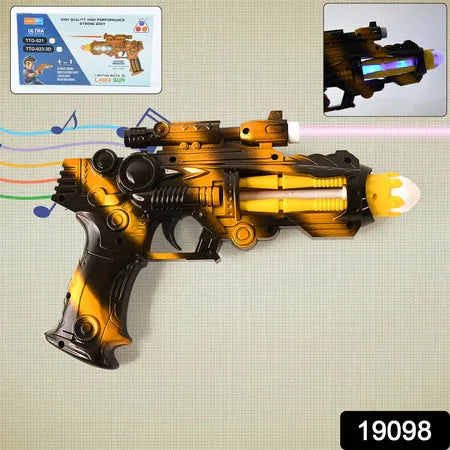 Ttg Led Laser Gun Toy Battery Operated Space Blaster With Flashing Lights Sound (1 Set) - Zidbik