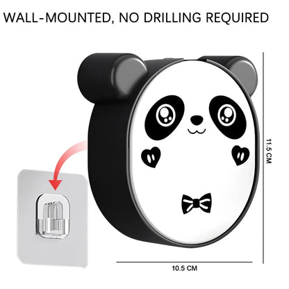 Plastic Cute Panda Soap Box Wall Mounted Flip-top Drain Soap Case (1 Pc) - Zidbik