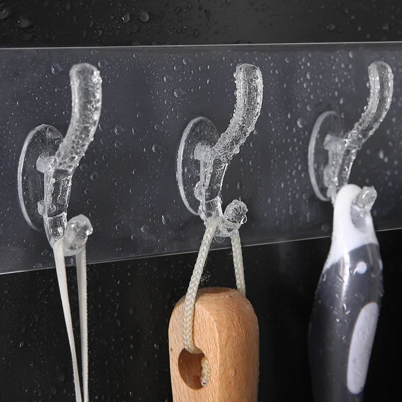 4992 Adhesive Transparent Heavy Duty Wall Hook - Zidbik