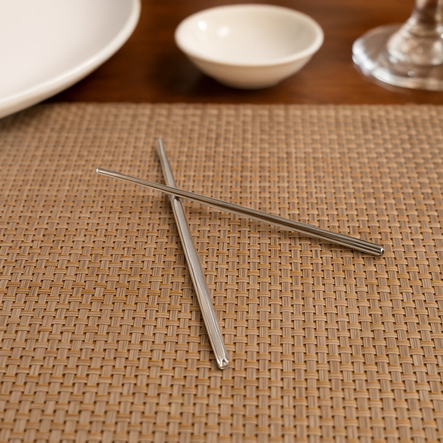 Premium Stainless Steel Reusable Chopsticks (2 Pc) - Zidbik