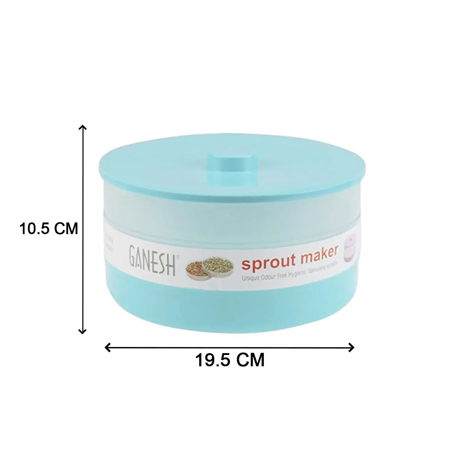 8109 Ganesh Sprout Maker Bean Bowl (1800 Ml) - Zidbik