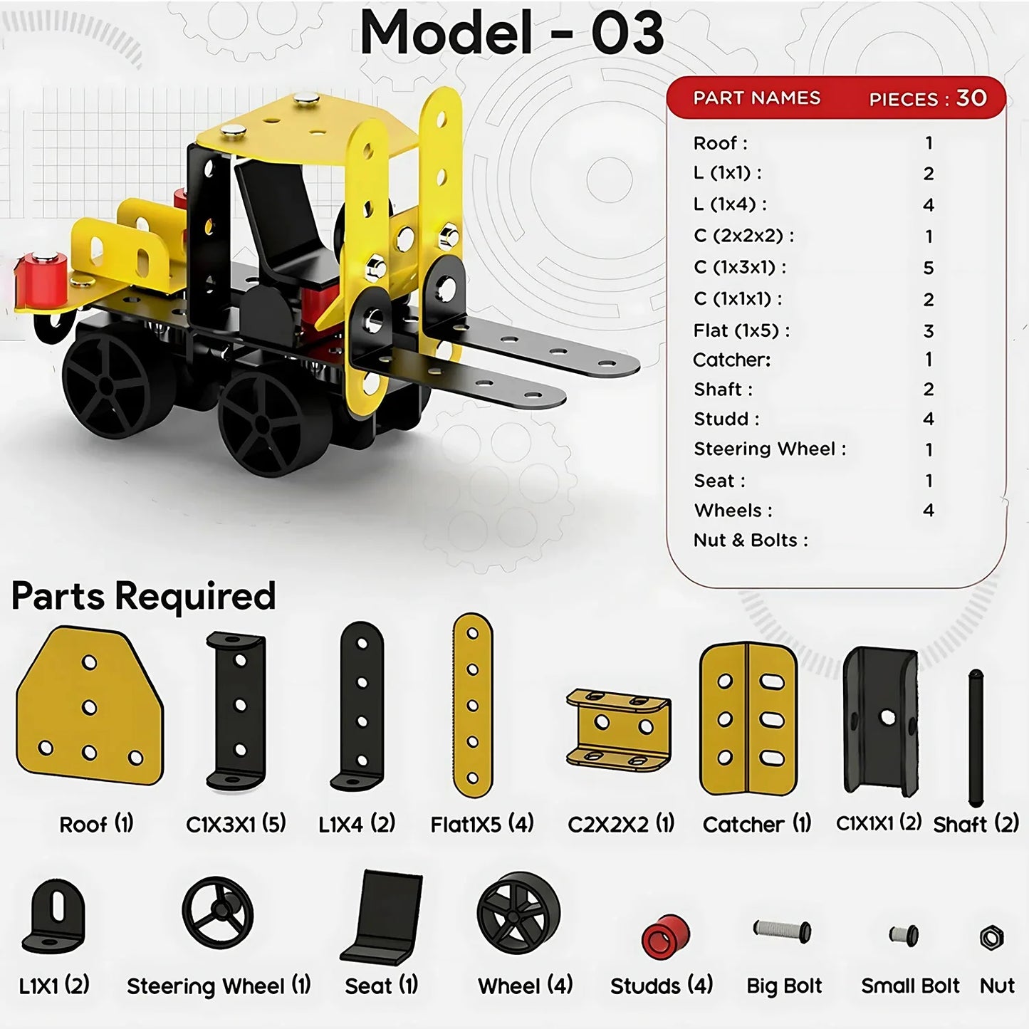 Aditi Stem Educational Mecha Racer Diy Construction Kit - Zidbik