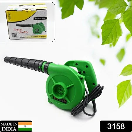 3158 650v Blower Portable Rifel Range Heavy Duty Air Blower Electric Air Blower For Homeofficecarpccomputer Dustgaragepatiogarden Leaftrash Cleaning (350w 2.3 M3min 13000 Rpm Green) - Zidbik
