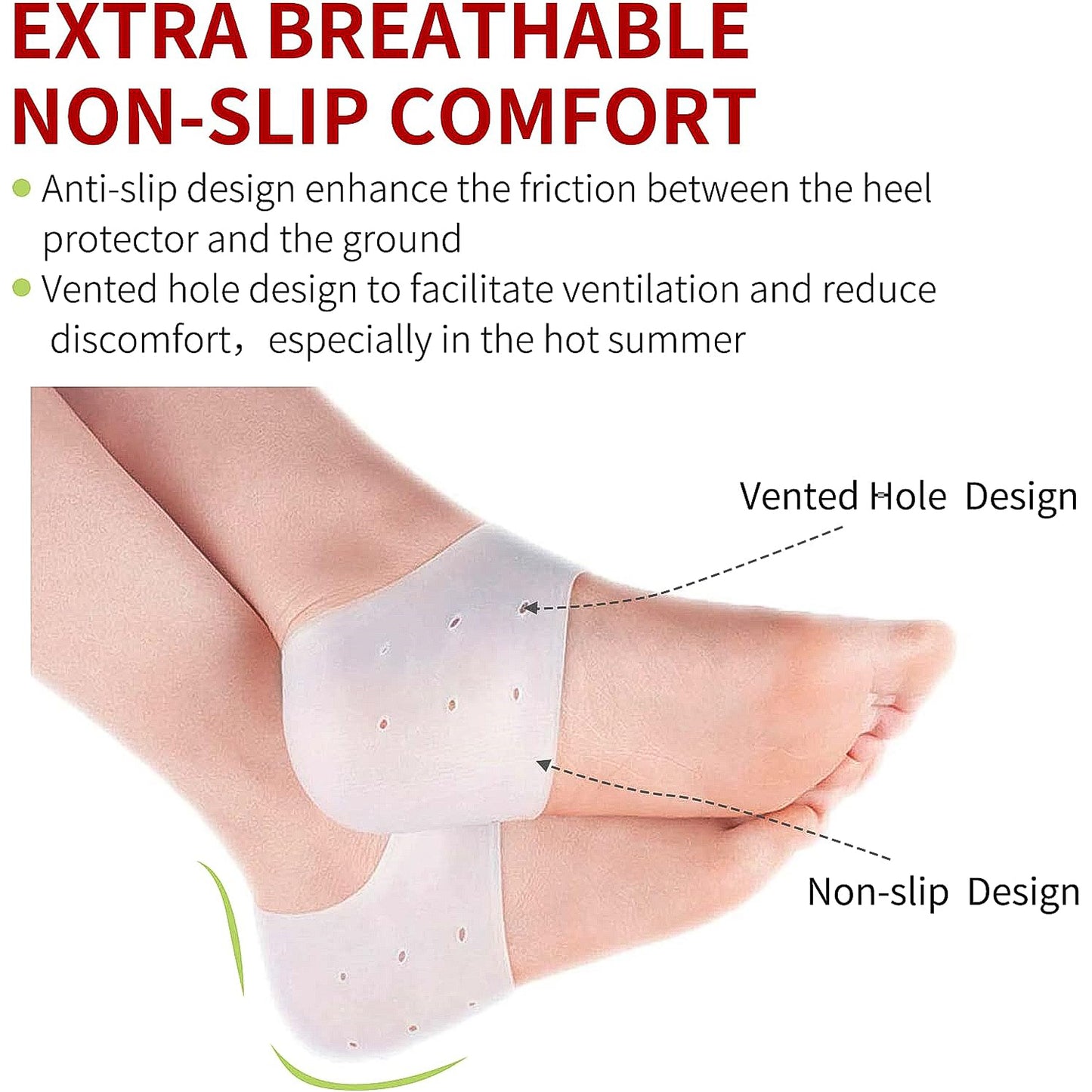 Kid Silicone Heel Protectors (1 Pair) - Zidbik