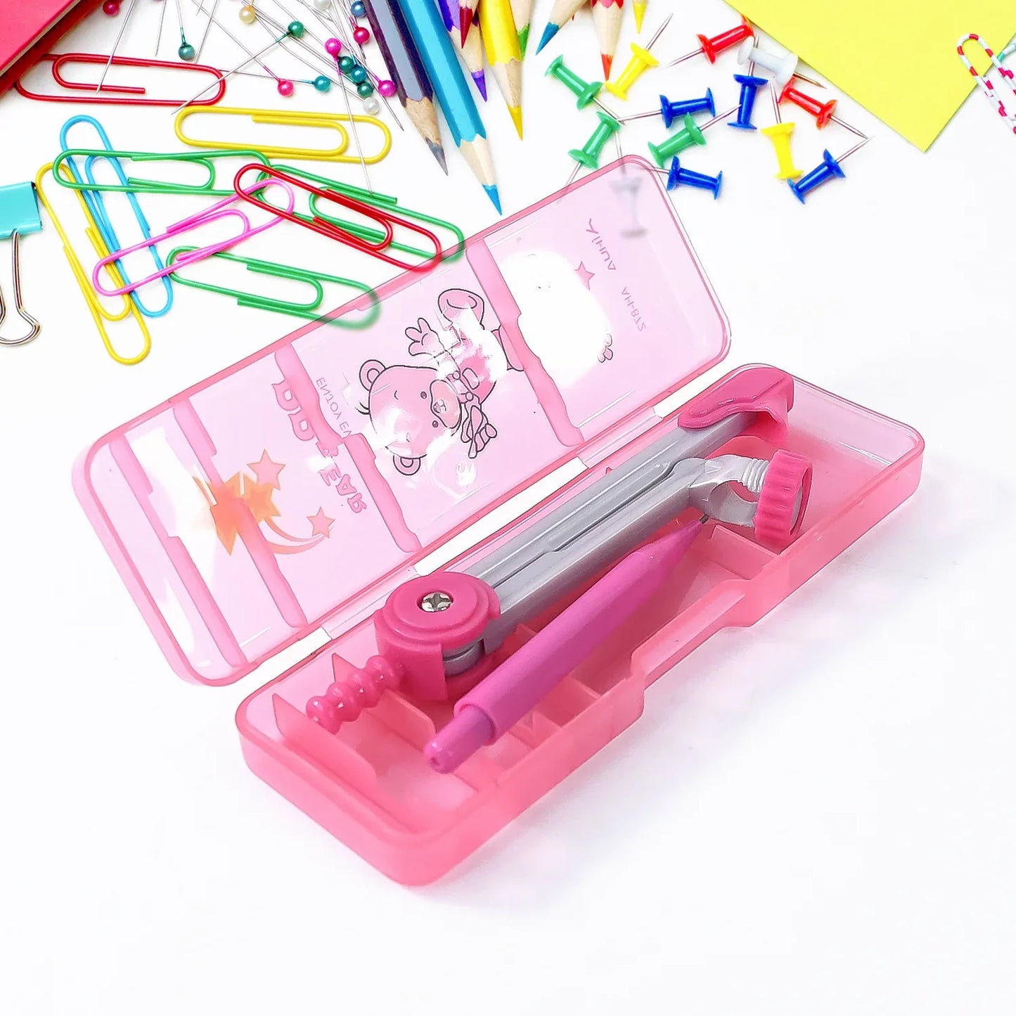 Geometry Compass Set For Kids (3 In 1 1 Set) - Zidbik