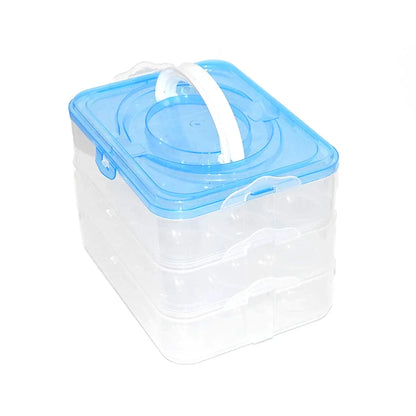 2643 3-layer Plastic Refrigerator Egg Storage Box (36 Grid) - Zidbik