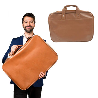 12573 Multipurpose Bag Shoulder Side Bag Office Laptop Faux Leather Executive Formal Laptop Macbook Messenger Office Travel Business Shoulder Hand Sling Bag For Men Women With Multiple Compartments - Zidbik