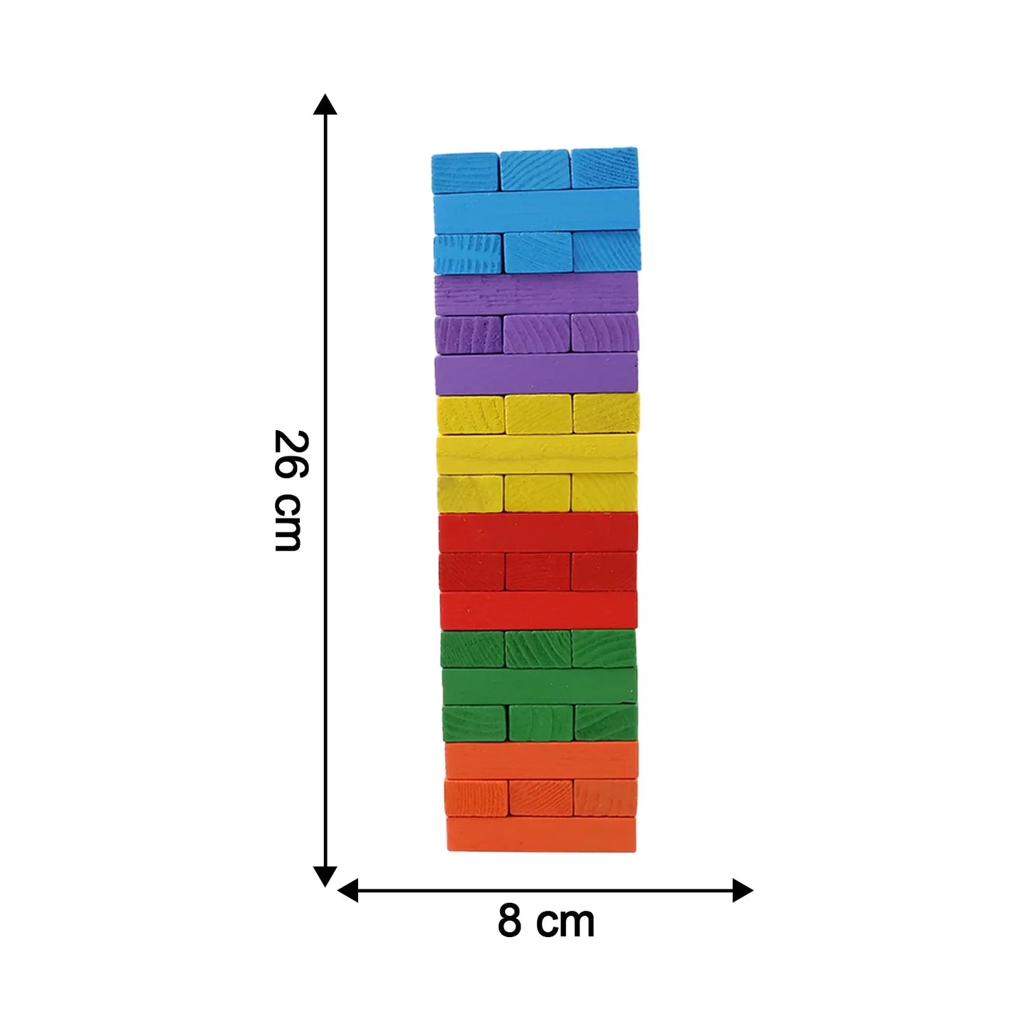 Wooden Stacking Tower Game - (54 Pc) - Zidbik