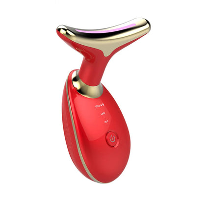 Electric Face Massager Wrinkle Remover Led Photon Face Beauty Device (1 Pc) - Zidbik