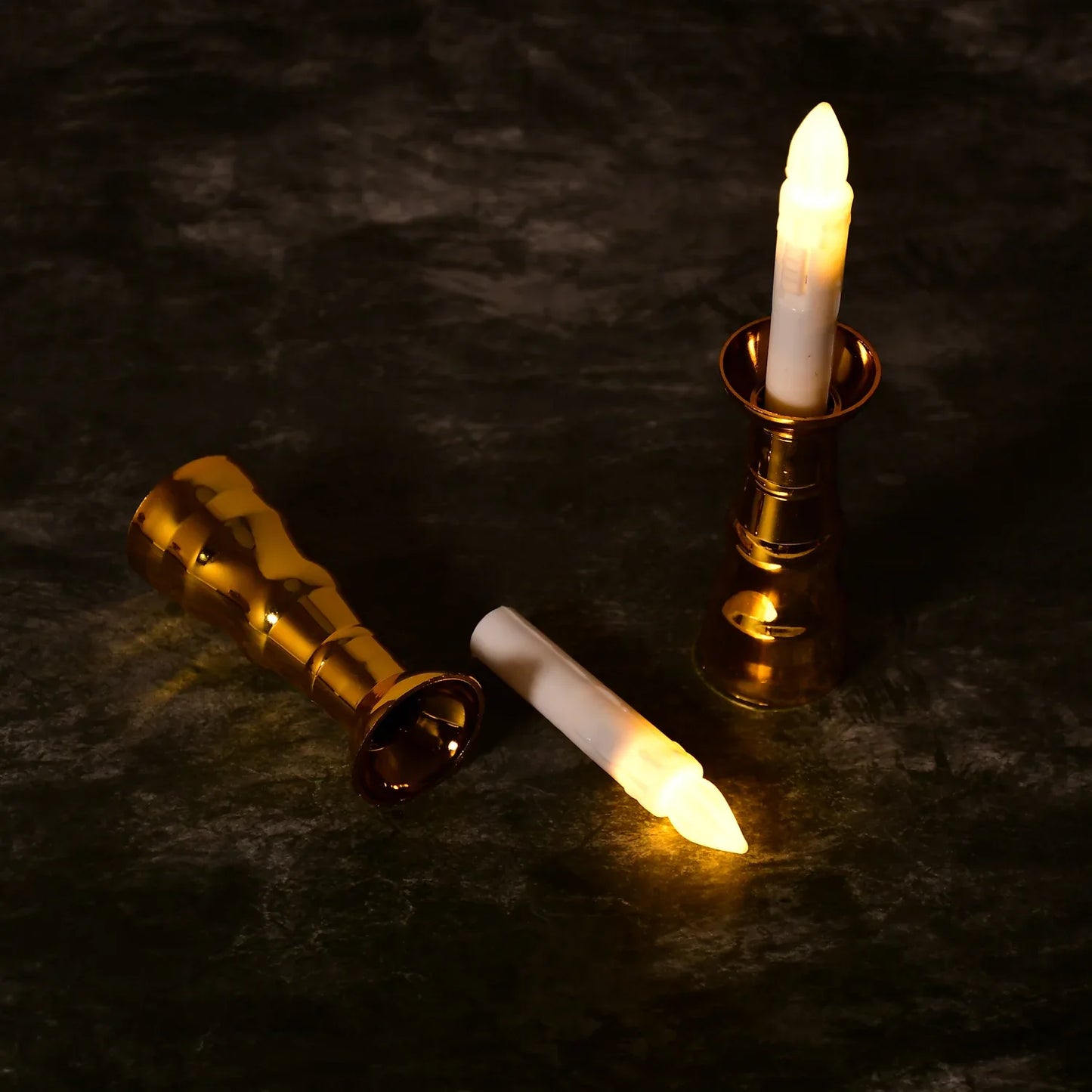 6560 2pcs Led Candle Light Candles Flameless Lamp Indoor Window Decoration Wedding Party Decor Light - Zidbik