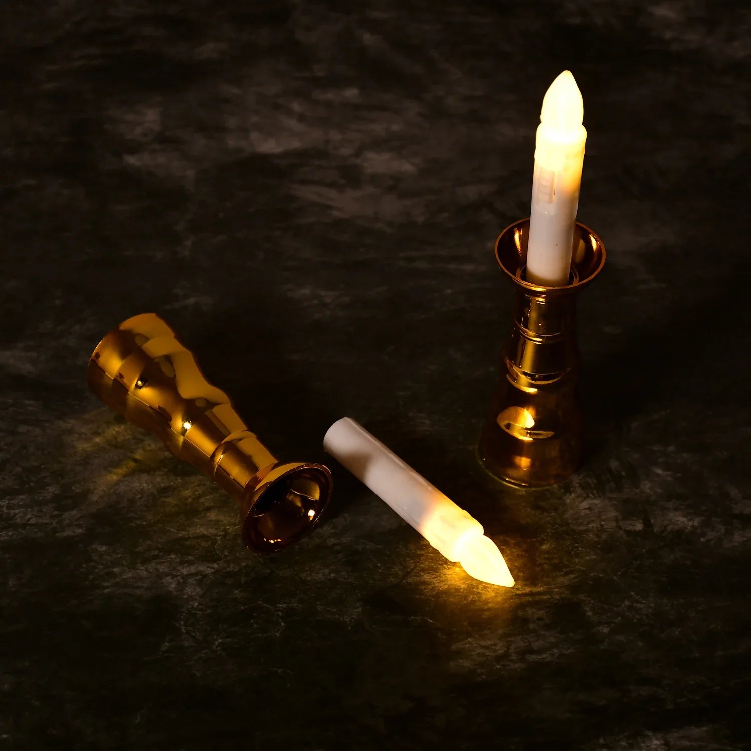 6560 2pcs Led Candle Light Candles Flameless Lamp Indoor Window Decoration Wedding Party Decor Light - Zidbik