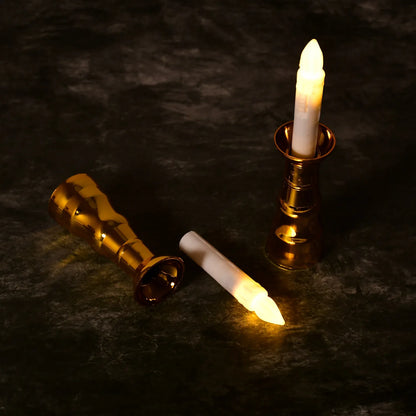 6560 2pcs Led Candle Light Candles Flameless Lamp Indoor Window Decoration Wedding Party Decor Light - Zidbik