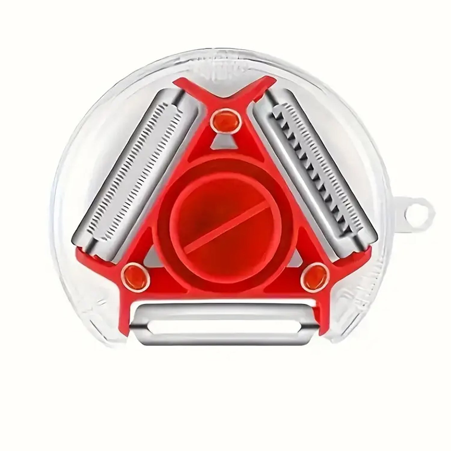 82583 In 1 Multi Function Three Use Rotary Hanging Round Planer Peeler And Cutter Vegetable Slicer Kitchen Tools Kitchen Gadgets (B Grade) - Zidbik